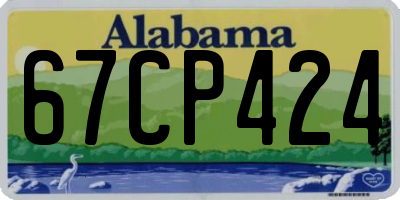 AL license plate 67CP424