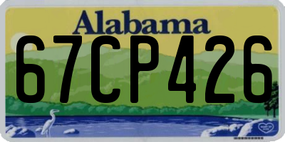 AL license plate 67CP426