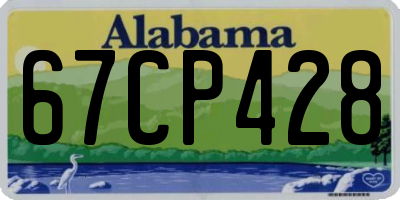 AL license plate 67CP428