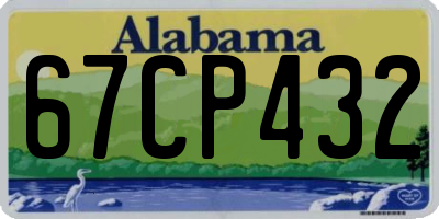 AL license plate 67CP432