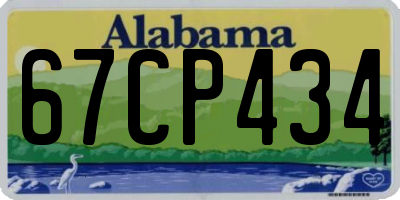 AL license plate 67CP434