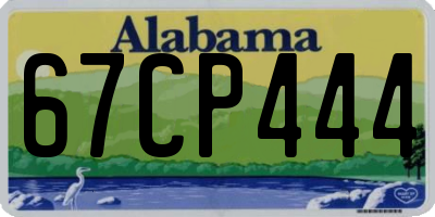 AL license plate 67CP444