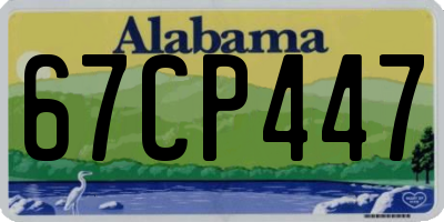 AL license plate 67CP447