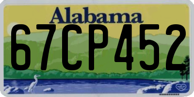 AL license plate 67CP452