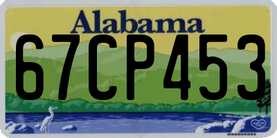 AL license plate 67CP453