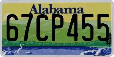 AL license plate 67CP455