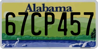 AL license plate 67CP457