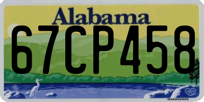 AL license plate 67CP458