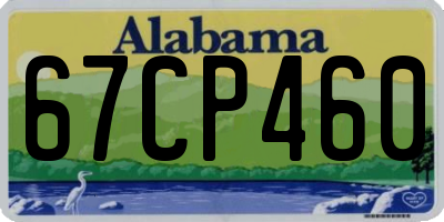 AL license plate 67CP460