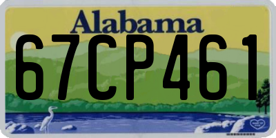AL license plate 67CP461