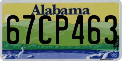 AL license plate 67CP463
