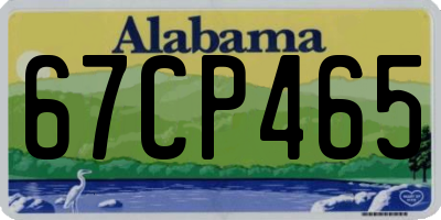 AL license plate 67CP465