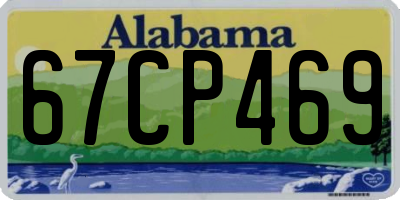 AL license plate 67CP469