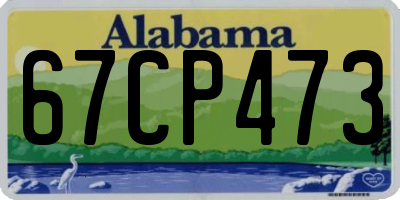 AL license plate 67CP473