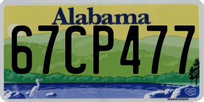 AL license plate 67CP477