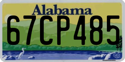 AL license plate 67CP485