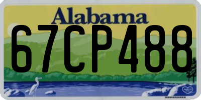 AL license plate 67CP488