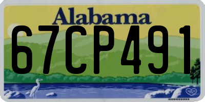 AL license plate 67CP491
