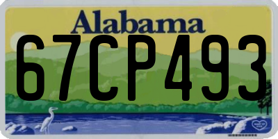 AL license plate 67CP493