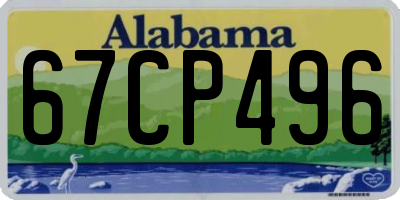 AL license plate 67CP496