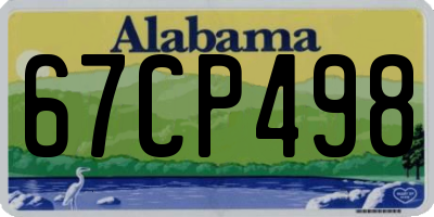 AL license plate 67CP498