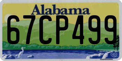 AL license plate 67CP499