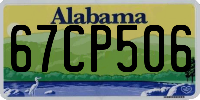AL license plate 67CP506