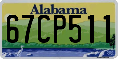 AL license plate 67CP511