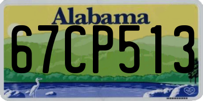 AL license plate 67CP513