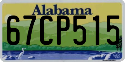 AL license plate 67CP515