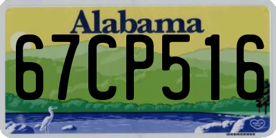 AL license plate 67CP516