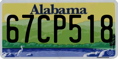 AL license plate 67CP518