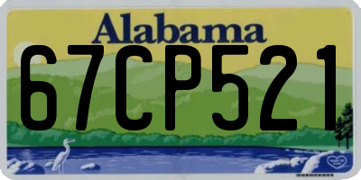 AL license plate 67CP521