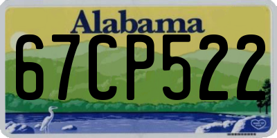 AL license plate 67CP522
