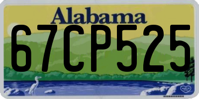 AL license plate 67CP525