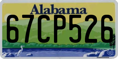 AL license plate 67CP526