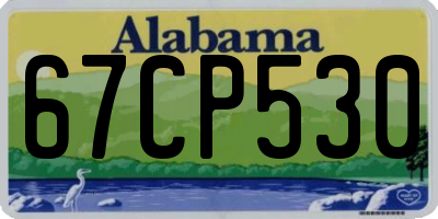 AL license plate 67CP530