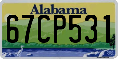 AL license plate 67CP531