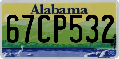 AL license plate 67CP532