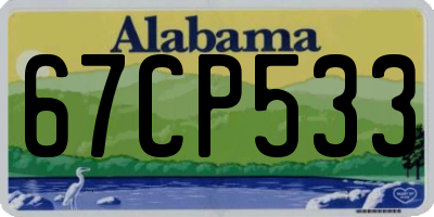 AL license plate 67CP533