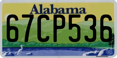 AL license plate 67CP536