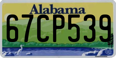 AL license plate 67CP539