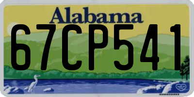 AL license plate 67CP541