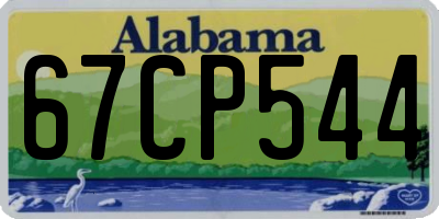AL license plate 67CP544