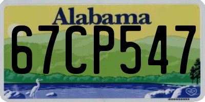 AL license plate 67CP547