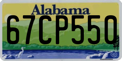 AL license plate 67CP550