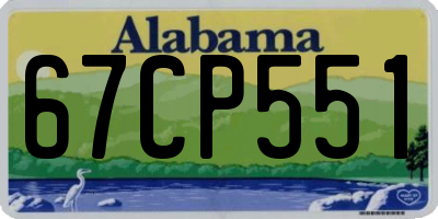 AL license plate 67CP551