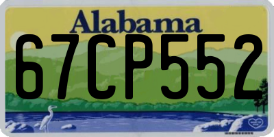 AL license plate 67CP552