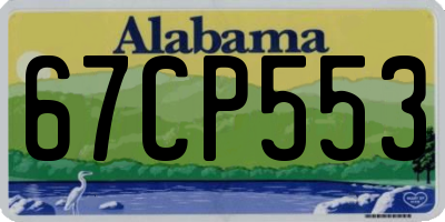 AL license plate 67CP553