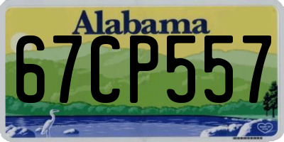 AL license plate 67CP557